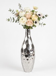 Jarrón de Flores Antiguo de Plata de Lujo, de Primera Calidad, para Decoración del Hogar, Fiestas en la Sala de Estar y Decoración de Bodas - Product Image 2