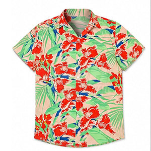 เสื้อเชิ้ตชายแขนสั้นผ้าฝ้าย 100% ระบายอากาศได้ดี แห้งเร็ว เป็นมิตรกับสิ่งแวดล้อม ทรงหลวม สวมใส่สบาย เหมาะสำหรับใส่ไปเที่ยวทะเลช่วงฤดูร้อน ปกคอเสื้อพับได้ - Product Image 6