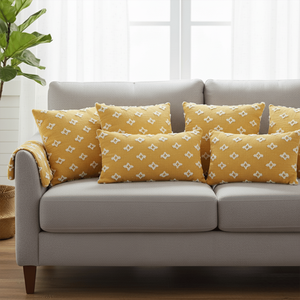 SOGA Lot de 6 taies d'oreiller élégantes à motif diamant, 4x 45cm et 2x 30x50cm, housses de coussin à motif diamant, ensemble de housses d'oreiller élégantes à motifs - Product Image 5