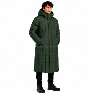 <b>Men</b> <b>Long</b> Padded <b>Winter</b> <b>Coat</b> Premium Quilted Puffer Jacket Cold Weather Outdoor Parka Waterproof Supplier Wholesale - Product Image 3