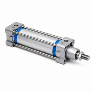Cilindro Neumático Industrial de Doble Acción, Actuador Lineal, Cuerpo de Aleación de Acero, Mecanizado CNC para Superficies de Compresión - Product Image 1