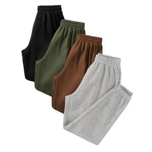 Men's 100% cotton Classic Sweatpants <b>Winter</b> <b>Warm</b> Straight Work Casual Style - Product Image 4