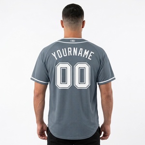 เสื้อเบสบอลทีมสั่งทำขายส่ง แขนสั้น เสื้อทีมกีฬา แบบซับลิเมชั่น ชุดยูนิฟอร์มชาย รับผลิตเสื้อแบรนด์ส่วนตัว - Product Image 3