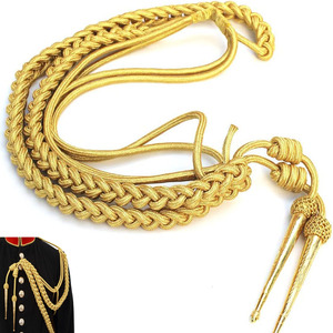 Golden <b>Braided</b> Aiguillette for Uniform Garment - Product Image 3