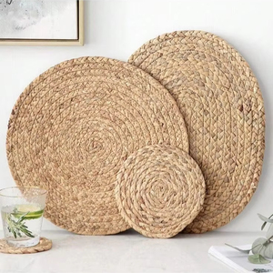 Factory Customized Luxury Modern Traditional Woven Floral Wedding Dish Drying Mat Heat Resistant Insulated Eco-Friendly Water - Product Image 1