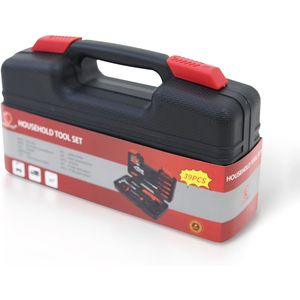 Set di 39 Attrezzi Essenziali per Riparazioni Domestiche, per Studenti Universitari e Uso Domestico, Include Cassetta degli Attrezzi in Plastica - Product Image 4