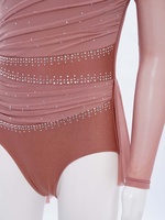 6-16 enfants filles robe de danse lyrique patinage artistique Performance Costume jupe justaucorps montre Costumes pour Spandex contemporain
