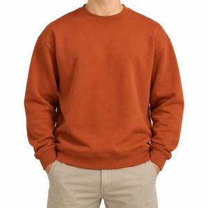 High Quality <b>Plain</b> Blank Printed Crew Neck Custom Logo Print Men Hoodies <b>Sweatshirts</b> Professional Manufacture - Product Image 3