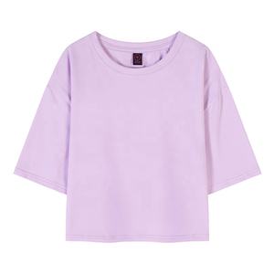 Tops Deportivos Cortos de Algodón Puro de Primera Calidad Personalizados para Gimnasio y Entrenamiento, con Logotipo Estampado y Parches de Chenilla, Colección 2025 - Product Image 3