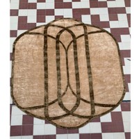 Tapis Abstrait Irrégulier Moderne de Designer, Tapis de Luxe en Viscose Tufté, Doux et Moelleux pour Salon et Chambre à Coucher, Décoration de Sol