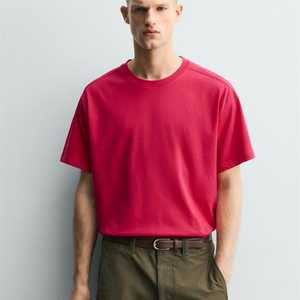 Camiseta de Jersey Transpirable con Cuello Redondo y Corte Holgado para Hombre |   Camiseta Casual de Manga Corta 100% Algodón |   OEM/ODM Venta al por Mayor Personalizada en Blanco - Product Image 3