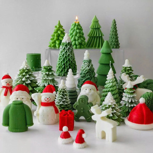 <b>Cheap</b> Price Soy Wax White Snowflake Scene Candle Christmas Holiday <b>Gift</b> <b>Box</b> for Business Retail for Shops Vietnam OEM Candles - Product Image 5