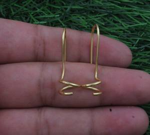 Pendientes Colgantes Minimalistas de Plata de Ley 925 con Circonita Plateada, Hechos a Mano, para Bodas, Aniversarios y Fiestas - Product Image 3