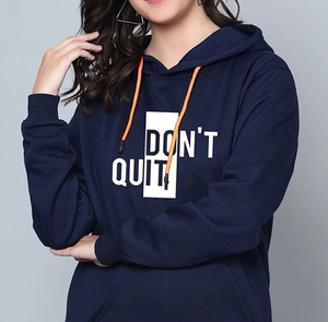 เสื้อฮู้ดผู้หญิงคุณภาพสูง OEM ODM แบบกำหนดเอง ผ้าฝ้าย 100% พิมพ์โลโก้ด้านหน้า สวมใส่สบายๆ สำหรับฤดูใบไม้ร่วง มีกระเป๋า - Product Image 3