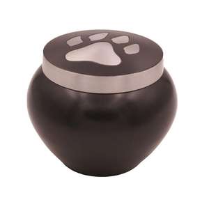 Última llegada: Urna de cremación para mascotas con diseño de huella de pata, urna Odyssey de latón hecha a mano, urnas conmemorativas para cremación, artículos funerarios para animales. - Product Image 3