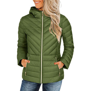 Women's Hooded Warm Winter Coat Quilted Thicken <b>Puffer</b> <b>Jacket</b> with Removable Fur Hood - Product Image 1
