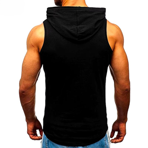 Débardeur de sport pour homme avec logo personnalisé, en coton, séchage rapide, respirant, anti-plis, pour l'automne, vêtements de fitness en gros - Product Image 5