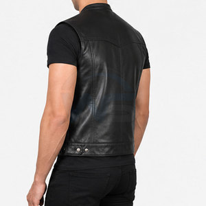 Chaleco de moto de calidad premium para hombre, sin mangas, con cremallera, estilo motociclista, para montar en moto, para trabajo al aire libre. - Product Image 6
