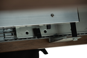 Modern Space-Saving Expandable Dining <b>Table</b> with Walnut Finish Compact <b>Table</b> <b>for</b> <b>Small</b> Apartment, <b>Kitchen</b> & Dining Room - Product Image 4