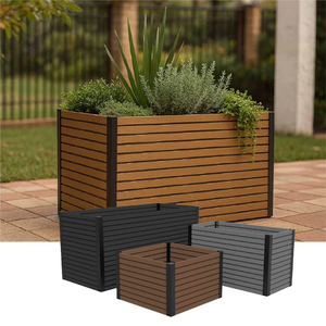 Bac à légumes modulaire surélevé de style campagnard, modèles standard, idéal pour la cour – Vente en cours - Product Image 2