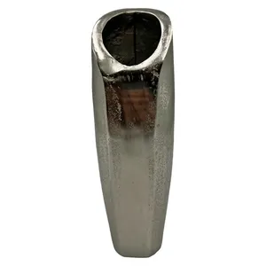Vase à fleurs en métal fait main de luxe, centre de table décoratif moderne pour arrangements de fleurs fraîches, fleurs séchées, fleurs artificielles - Product Image 5