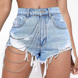 Nouvel Arrivage Short en Jean Sexy Taille Mi-Haute pour Femme, Qualité Supérieure, Mode Estivale 100% Coton - Product Image 1