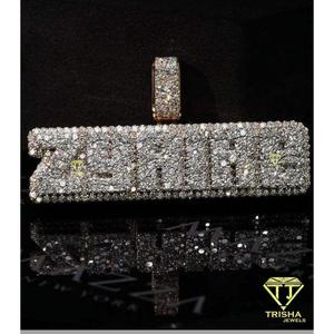 Premium ZSHINE <b>Name</b> <b>Necklace</b> Made with 925 Sterling Silver and Brilliant VVS Moissanite Diamonds - Product Image 5