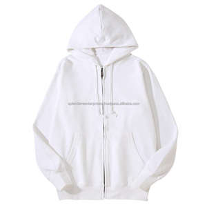 Ropa de calle de algodón pesado de calidad, ropa básica, sudadera mezclada de algodón, logotipo estampado personalizado, sudaderas con capucha de gran tamaño para hombres - Product Image 2