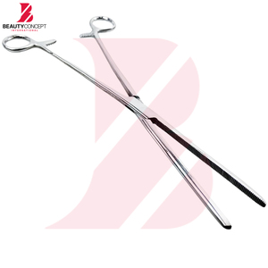 Straight Tip Extra Long With <b>Small</b> Teeth On Jaw Locking Stainless Steel Surgical Instruments Top Trendy Product Kelly Forceps - Product Image 2