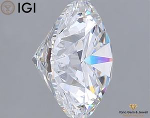 Diamant de laboratoire CVD de 4,01 carats, taille brillant rond, couleur D, clarté VVS2, pour bague de mariage, certifié IGI - Product Image 5