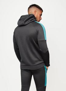 Conjunto Deportivo con Capucha para Hombre, Otoño Invierno, Estilo Europeo Americano, Color Sólido, 100% Algodón, Forro Polar, Casual - Product Image 2