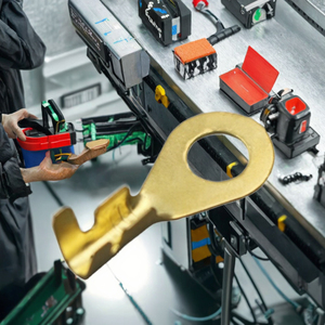 SPADE-shaped nối Mũi Điện địa chỉ liên lạc liên hệ với vật liệu Brass thiết bị đầu cuối bảng điện Brass phần uốn thiết bị đầu cuối - Product Image 5