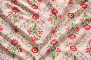 Robe pour filles en tissu de soie Dola de luxe Verona Garden, 100% viscose, tissage uni, doux, léger, couleur ivoire, pour l'été - Product Image 4