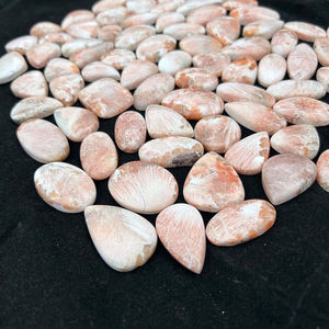 Natural <b>Pink</b> Scolecite Palmstone Crystals Loose 100% Natural Free Size Chakra <b>Healing</b> Hand Carved Polished Home Decoration Bulk - Product Image 5