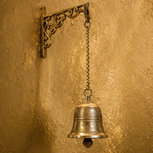 Carillon à vent en laiton contemporain en forme d'éléphant, décoration portable pour la maison - Product Image 6