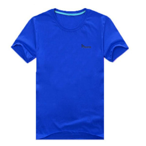 T-shirt à manches courtes pour homme de haute qualité, séchage rapide, couleur unie, col rond, coupe régulière, tricoté en polyester, vêtements décontractés - Product Image 3