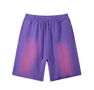 Pantalones Cortos de Hombre con Efecto Degradado y Lavado Ácido, Estilo Vintage, con Cordón y Bolsillos, de Felpa Francesa, para Verano 2026 - ¡Gran Venta! - Product Image 3