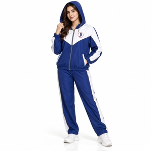 <b>Women</b> <b>Windbreaker</b> Tracksuit Printed Hooded Premium Lightweight Jacket Matching Pants Breathable Sportswear Comfortable Winter - Product Image 1