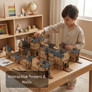 Creative Medieval Castle Building Block Set Featuring Stone Walls Towers Fortress Accessories and Construction Pieces for Kids - Product Image 3