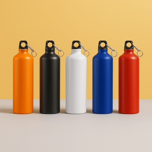 Botella de Agua Personalizada de Aluminio con Serigrafía y Logotipo para Regalo Corporativo, Regalo Promocional, Artículos de Viaje, Bajo MOQ - Product Image 1