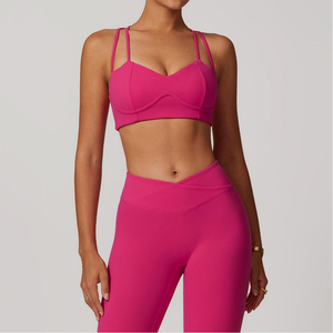 High Support Seamless Breathable Women's Sports Bra with Front Logo-Private Label Simple Style for Yoga Gym & Running - Product Image 5