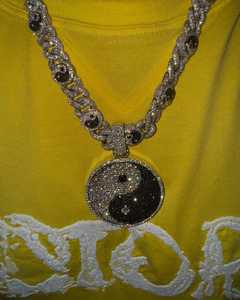 Colgante de Moissanita de Lujo Personalizado, Plata de Ley 925 con Baño de Rodio, Certificado GCI IDGL, Estilo Iced para Hombre, Rapper, con Certificado de Autenticidad - Product Image 3