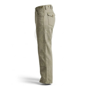 Pantalon sur mesure coupe droite style Guerre civile en toile légère, écologique, infroissable, avec coutures renforcées, ajustement souple, tissu lisse - Product Image 4