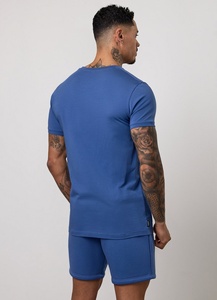 T-shirt pour homme 100% coton, design de logo personnalisé, qualité de luxe, col rond, coupe oversize, épaules tombantes, streetwear, t-shirt uni pour homme - Product Image 2
