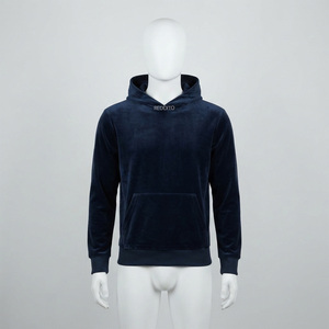Nouveau Hoodie Polaire Homme 2026 de Haute Qualité, Épais, Coupe-Vent, Hiver, 100% Coton Respirant, Anti-Rétrécissement, Brodé Uni - Product Image 1