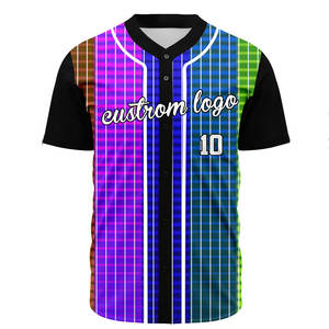Camiseta de Béisbol Transpirable Personalizada, Camiseta de Softbol con Nombre y Número Impresos, Uniforme de Softbol con Botones Completos, Conjunto Unisex para Adultos - Product Image 3
