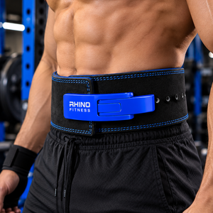 Ceinture de musculation en cuir Rhino Fitness, réglable, enveloppante, pour adultes - Product Image 3