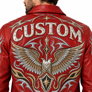 Manufacturer OEM Applique Embroidery Varsity <b>Jacket</b> for Men Winter Custom Varsity Style <b>Rhinestone</b> Leather <b>Jacket</b> - Product Image 4