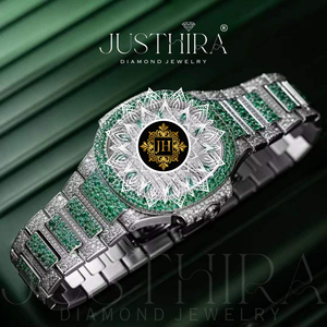 Reloj de Cuarzo con Diamantes Moissanite de Alta Calidad para Hombre, Estilo Ejecutivo, Resistente al Agua, Correa de Acero Inoxidable, Lujoso, Antiguo, Moderno, con Cristal - Product Image 2