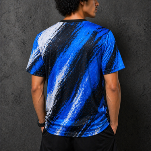 เสื้อยืดผู้ชายแขนสั้นคุณภาพสูง พิมพ์ลายแบบซับลิเมชั่นตามสั่ง ออกแบบเองได้ ขายส่ง - Product Image 2